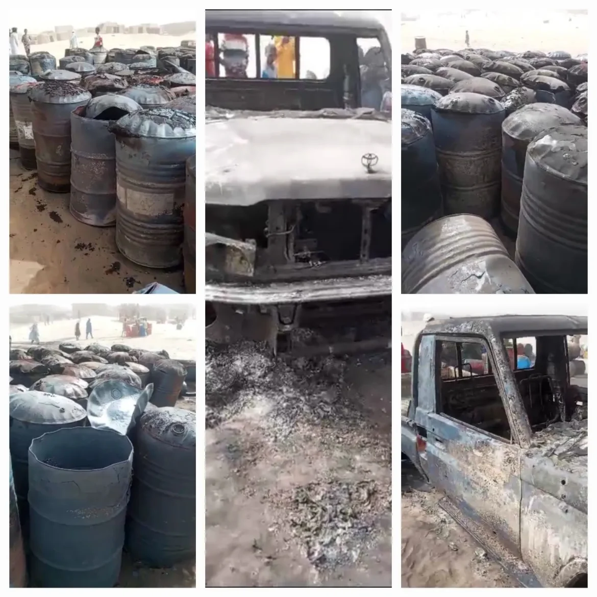 Lutte contre le terrorisme : Les FAMa détruisent un dépôt de carburants et un véhicule appartenant aux terroristes à Goundam.